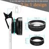 Universal Mobile Phone 0.45X Wide Angle 12.5X Macro High Clarity Lens for iPhone Android
