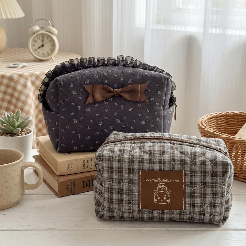 Bear Cosmetic Storage Bag Large Capacity Toiletry Organizer Purse Chic Pencil Case  Stationery