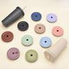 Stainless Steel Milk Tea Cup Lid With Straw Hole Bottle Cover Portable Straw Cup Accessories