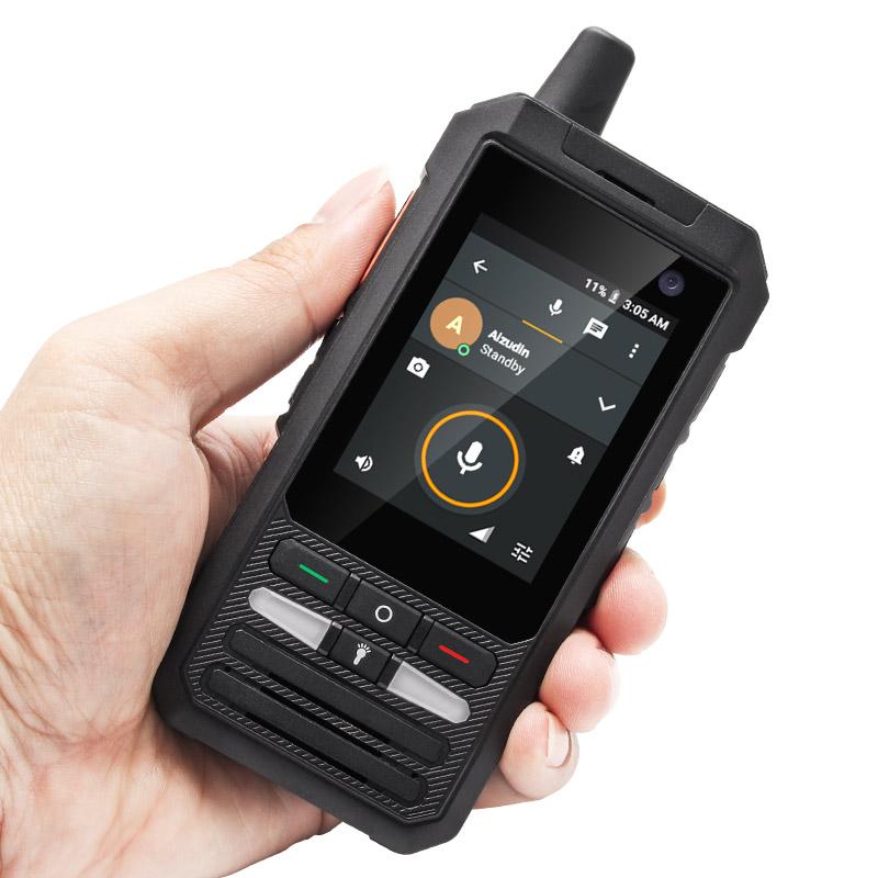 

F80S Дальнобойная 4G LTE Рация Смартфон Портативная Android 10 Zello PTT POC Портативная Рация с SIM-картой чёрный