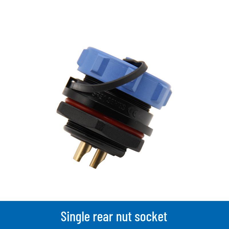 SP21 12-Pin Waterproof IP67 Aviation Plug Rear Nut Solder Connector