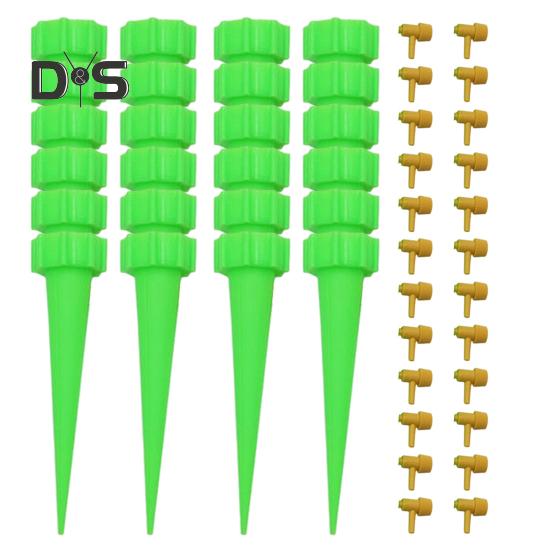 

10/12/20/24 шт., шипы для полива цветов, автоматическая система контроля потока воды, инструмент для самостоятельного полива растений 24PCS зелёный