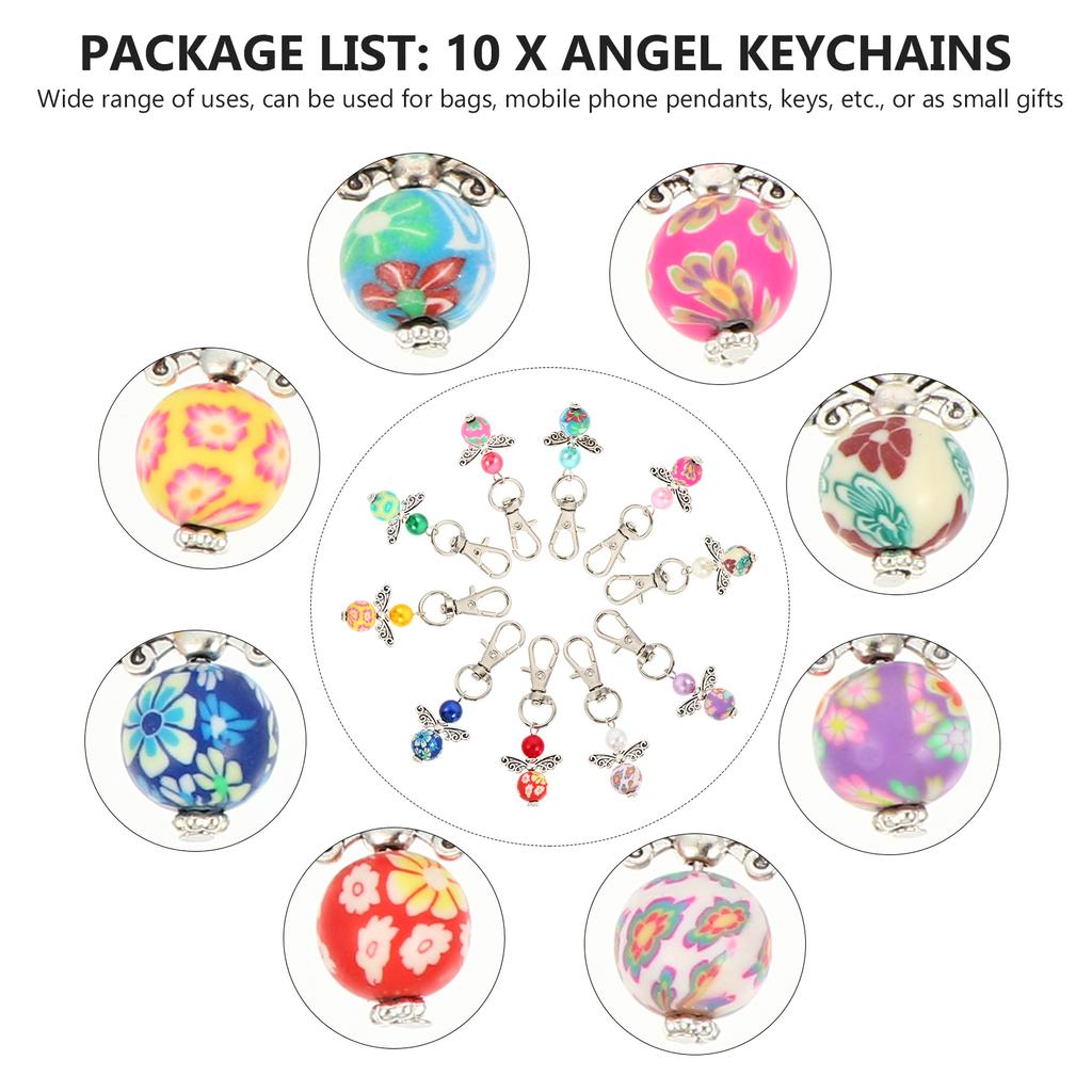 10x gemischte Acryl Engelsflügel Charms Anhänger für Schlüsselanhänger 10x gemischte Acryl Engelsflügel Charms Anhänger für Schlüsselanhänger