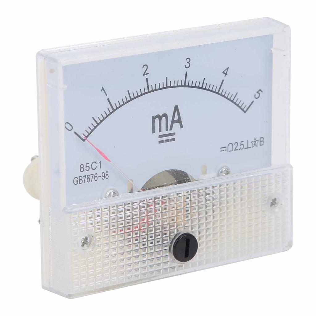 DC 0?5MA Pointer Current Panel Meter Measurement Devices Amperemeter Tester Gauge