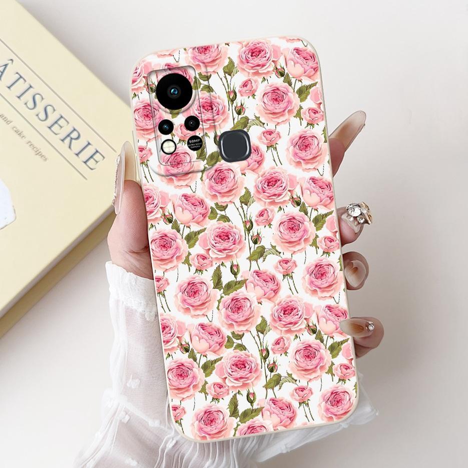 For Infinix Hot 11S Case X6812 X6812B Cute Panda Cartoon Cover Shockproof Phone Cases For Infinix Hot 11S NFC Hot11s Soft Fundas