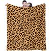 Trendy Leopard Print Blanket Flannel Blanket Throw Blanket Warm Blanket Gift Blanket Adult Sofa Decor