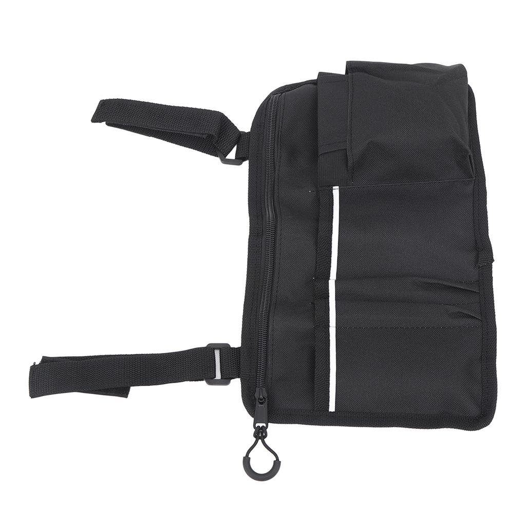 Wheelchair Side Bag Oxford Fabric Reflective Stripe Waterproof Large Capacity Wheelchair Pouch for