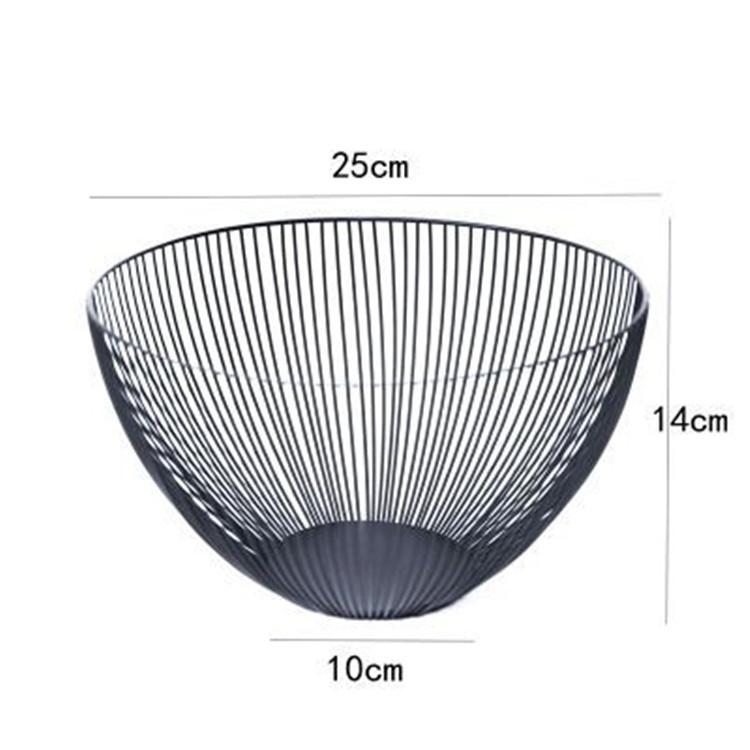 

Металлическая корзина для фруктов, железная тарелка для фруктов, товары для домашнего хранения, корзина для хранения закусок, геометрическая корзина для хранения