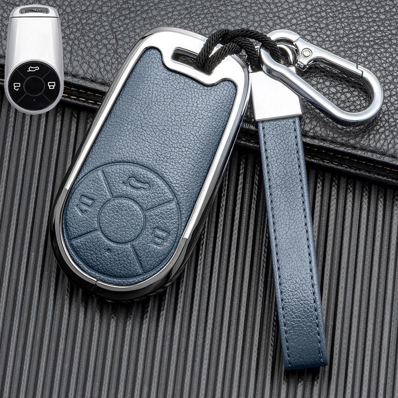 Double-Sided Leather Key Case for ORA Good Cat GT & Lightning Cat - Full Coverage, No Signal Block