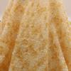 1 Yard Rose Flower Tulle Mesh Fabric Stretch 3D Rose Embroidery Designer Fabric DIY Sewing Wedding Party Dress Background Decor