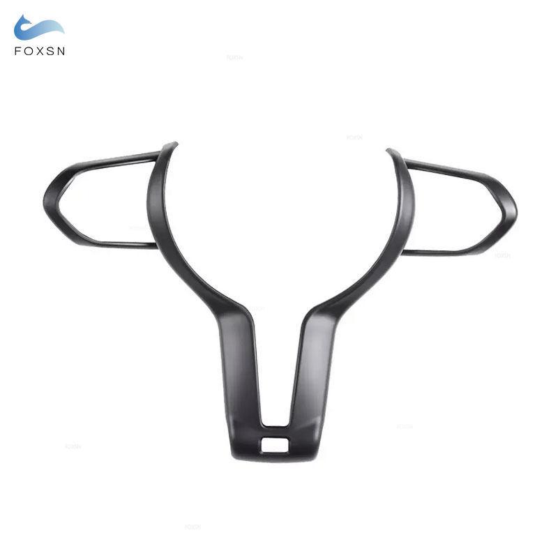 For BMW F Chassis F10 F11 F20 F22 F30 F32 F34 F36 F06 F12 F15 F16 Car ABS Matte Black Interior Steering Wheel Cover Frame Trim