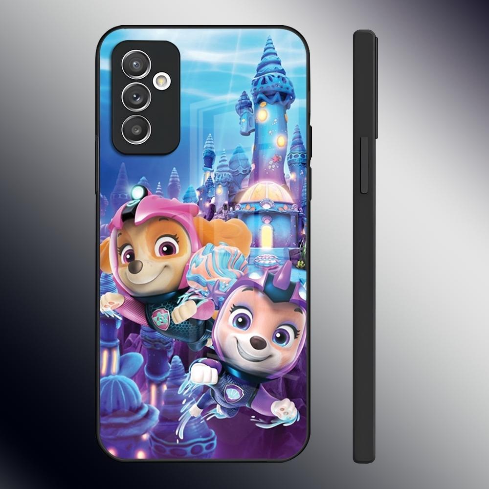 Cartoon Paws P-Patrols Phone Case For Samsung S24 Ultra S23 S22 S20 Fe S21 Plus A54 A34 A24 A53 A13 A16 Glass Cover