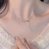 2025 New High-End 925 Sterling Silver Butterfly Clavicle Necklace for Women - Light Luxury Birthday Gift