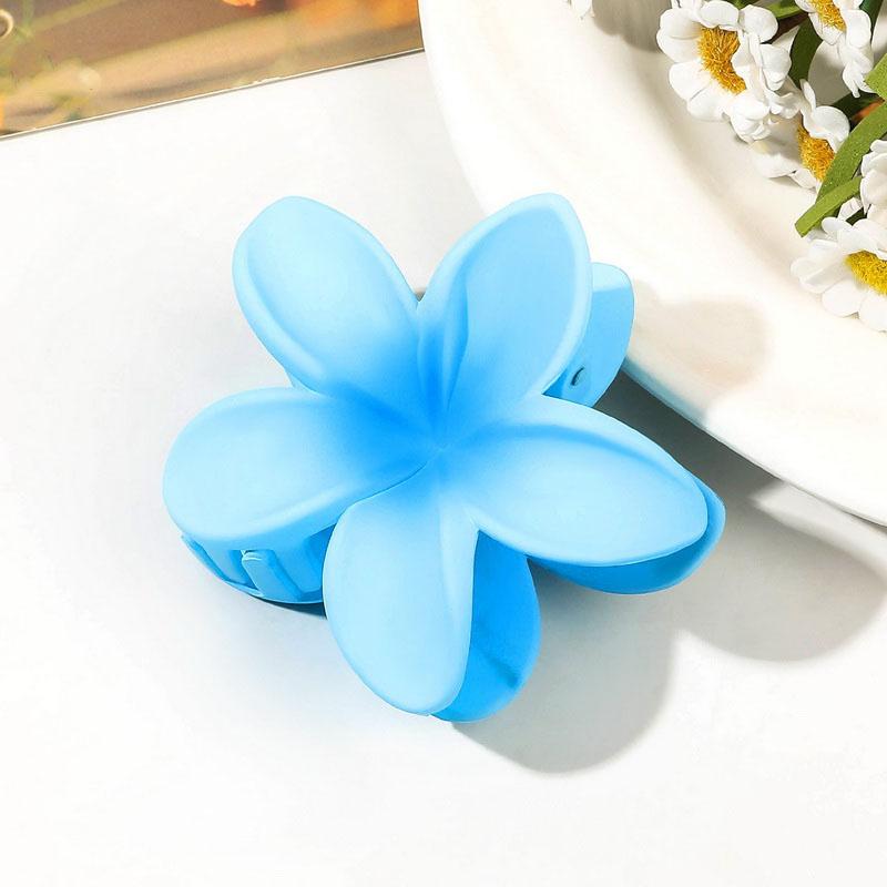 8CM Boho Flower Hair Clip for Women Hawaiian Gradient hairclip Bohemia Flower Hairpin Vacation Hair Claw Clip Sweet Barrettes