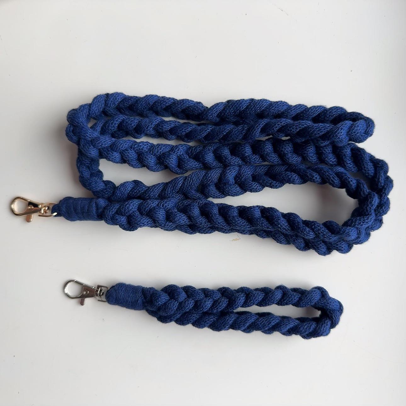 

Ремешок на запястье и брелок-подвеска из хлопковой веревки ручной работы