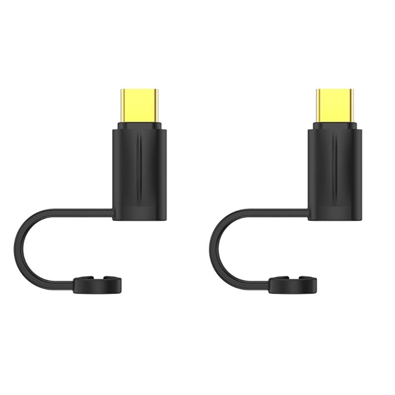 1/2pcs 8pin Female To USB C Male Adapter PD60W Quick Charging For Phone 15 16 and Tablets Data Transfer Connectors