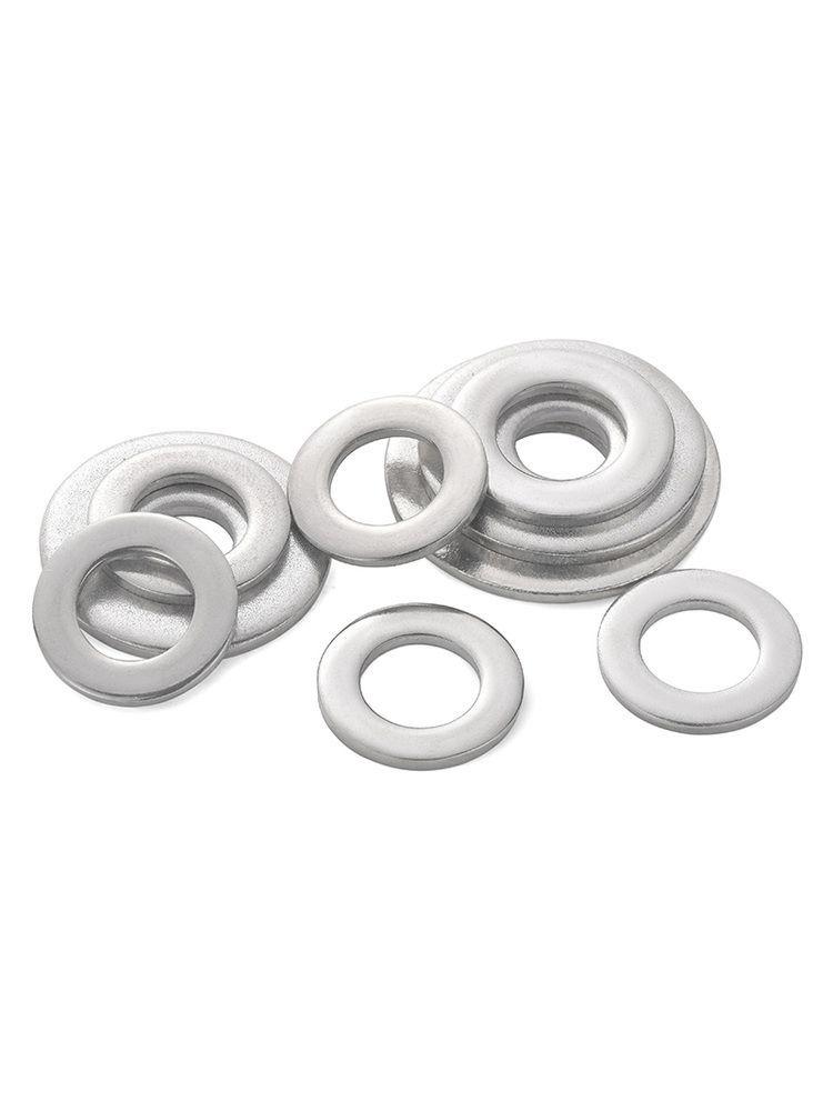304 Stainless Steel Thickened Flat Washer Ring - Various Sizes (M1.6-M22)