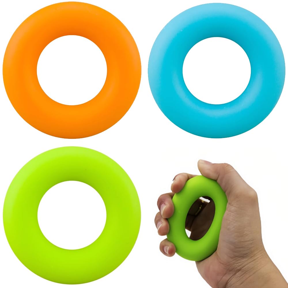Grip Strength Training Hand Exercise Ring Handle Made of Silicone