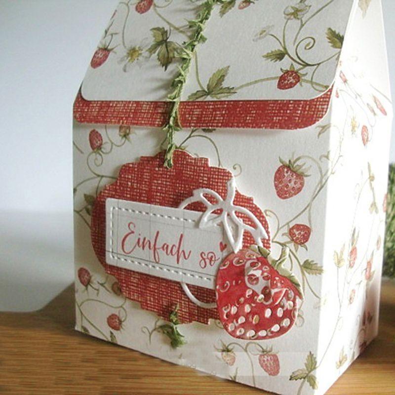 

Strawberry Metal Cutting Dies Stencil Scrapbooking DIY Album Stamp Paper Card Embossing Decor Craft top sale срібний