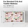 Pink Western Cowgirl Cowboy Fitted Baby Crib Sheet for Boy Girl 52"x28" Desert Cowboy Hat Boot Sun Cactus Soft Breathable Baby Crib Mattress Bed
