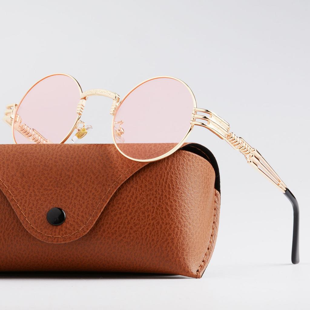 New Punk Sunglasses Personalized Small Round Frame Prince Glasses European and American Fashion Sunglasses Factory Direct Sales Trend