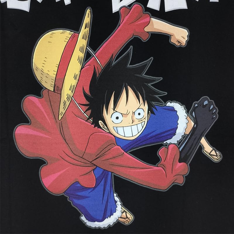 EVERSOUL ONE PIECE Short Straw Hat Character Size M T-Shirt, Sleeve, LUFFY, Sanji, Luffy, Chopper, Nami, Pirates, Zoro, Merchandise, Anime, Men's,