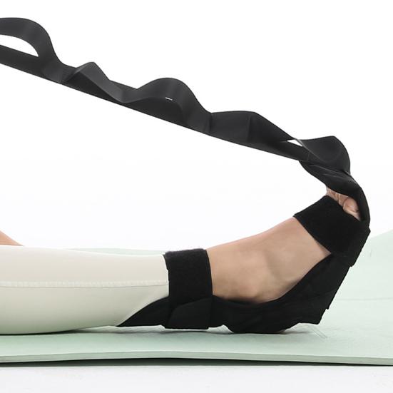 Yoga Stretching Strap with Loop Adjustable Foot Calf Stretcher Band Men Women