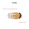 Conector Pneumático Rápido PC4-M6, Pequeno Conector Pneumático, Acessórios para Impressora 3D, Ferramentas Pneumáticas para Conexão de Extrusora