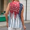 Womens Sleeveless Button Down V Neck Collared Top with Printed Pattern Casual Loose Fit Comfortable Tank Blouse for Summer