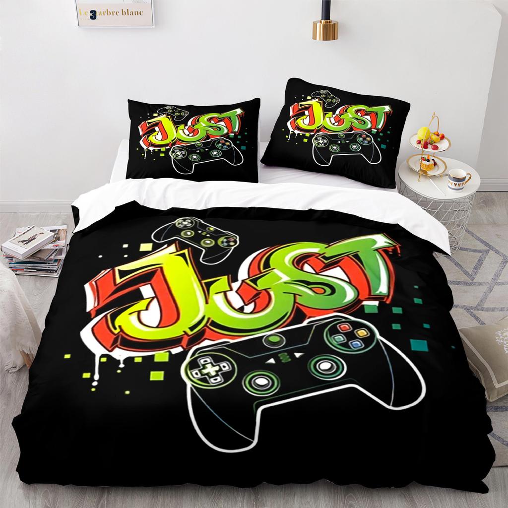 Digital Printing Three-Piece Gamepad Quilt Cover Size Quilt Cover 3D