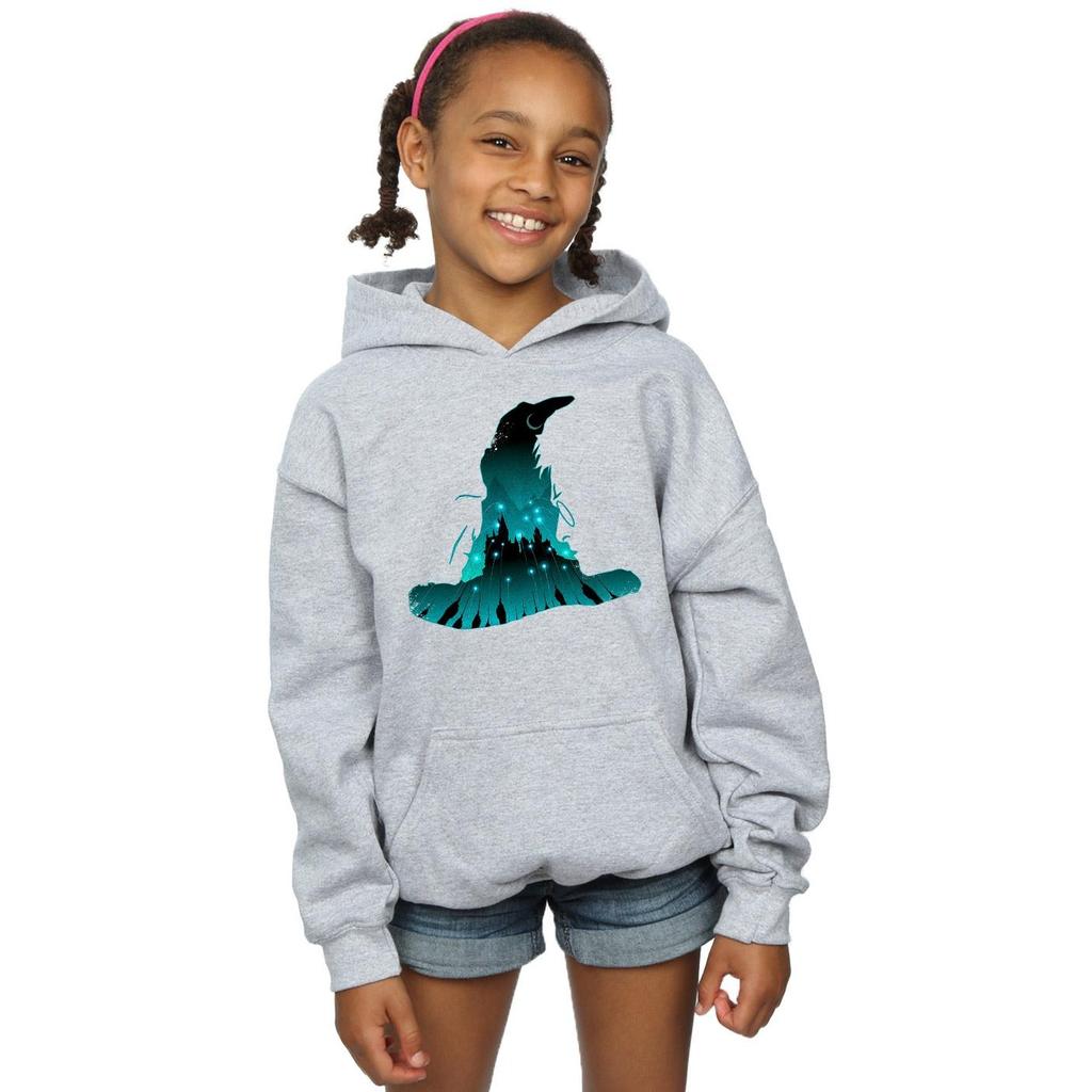 HARRY POTTER Girls Hogwarts Silhouette Hoodie
