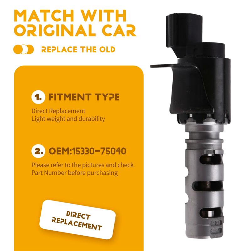A16P-15330-75040 VVT Oil Control Variable Timing Solenoid Valve For Toyota Tacoma 2.7L 2016- Car Accessories 1533075040