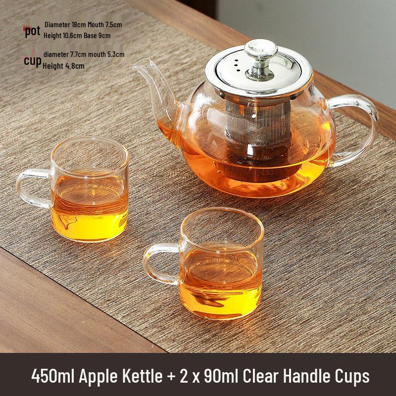 ZISIZ High Borosilicate Glass Teapot