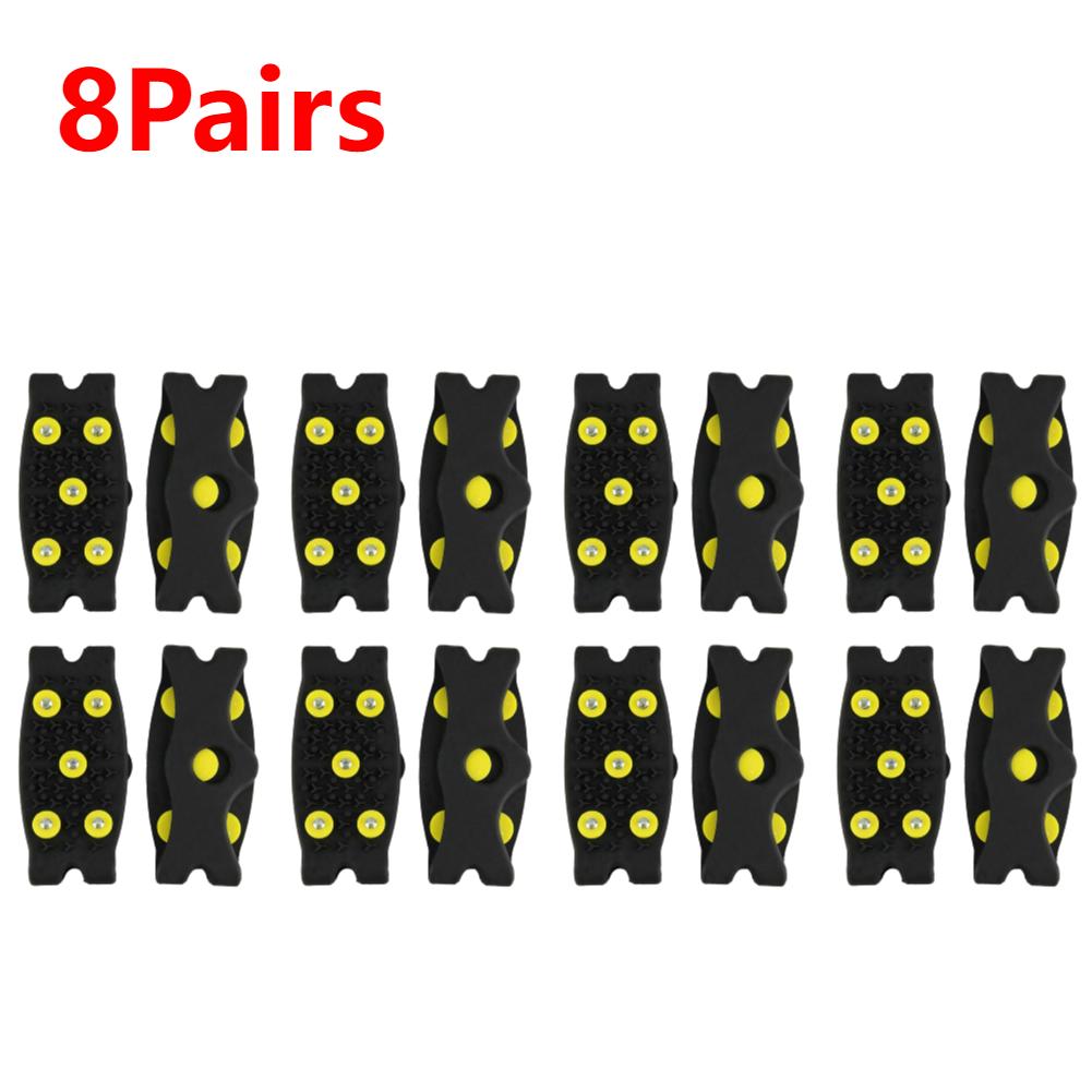 5 Stud Climbing Crampons Anti Slip Gripper Unisex Shoe Spikes Lightweight Foldable Extreme Mountain Climbing Traction Gear