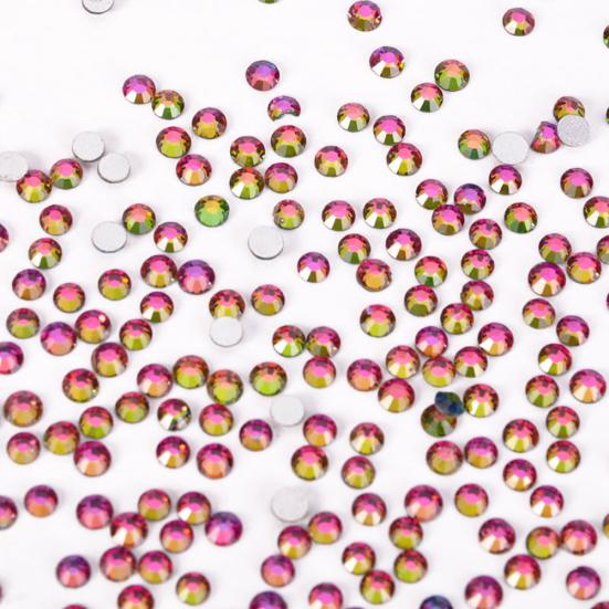 1 Pack White AB DIY Flatback Rhinestones Glitter for Nail Art Phone Case Decor