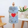 Denim Doggie Pet Jacket Sleeveless Vest Jeans Coat Autumn Spring Wear Apparel For Small Medium Dog XS XL Cat Puppy Clothes Goods