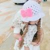 Cute Cartoon Wig Knitted Hat Cherry Wool Baby Beanie Cap Bow Korean Style Kids Warm Hats Newborn