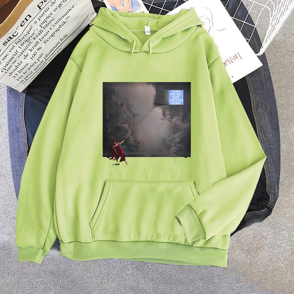 RAYE This Music May Contain Hope Second Album Cover Print Hoodies  Fashion Men Women Clothing Long Sleeve High Street Y2K Hoody
