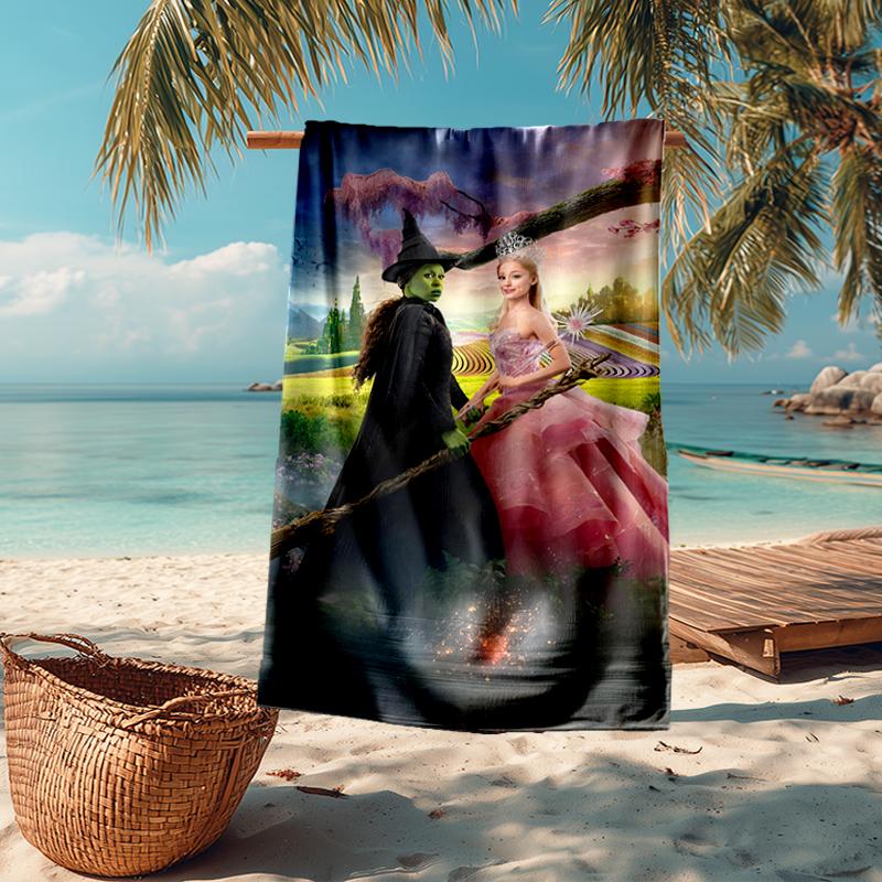 Ultra-Soft Beach Towel with Wicked Theme,Ideal for Pool - Camping, Diving - Perfect Travel Essential, Vibrant Beach Towel.