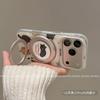 Applicable Apple 17 Mobile Phone Case Fashion Creative Iphone15pro Cartoon Personality with Bracket Air Circle Kitten