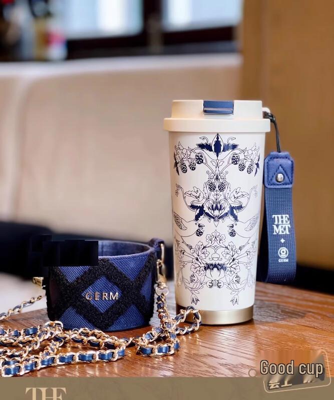 GEMINI x THE MET Joyful Berries 500ml Glitter Tumbler