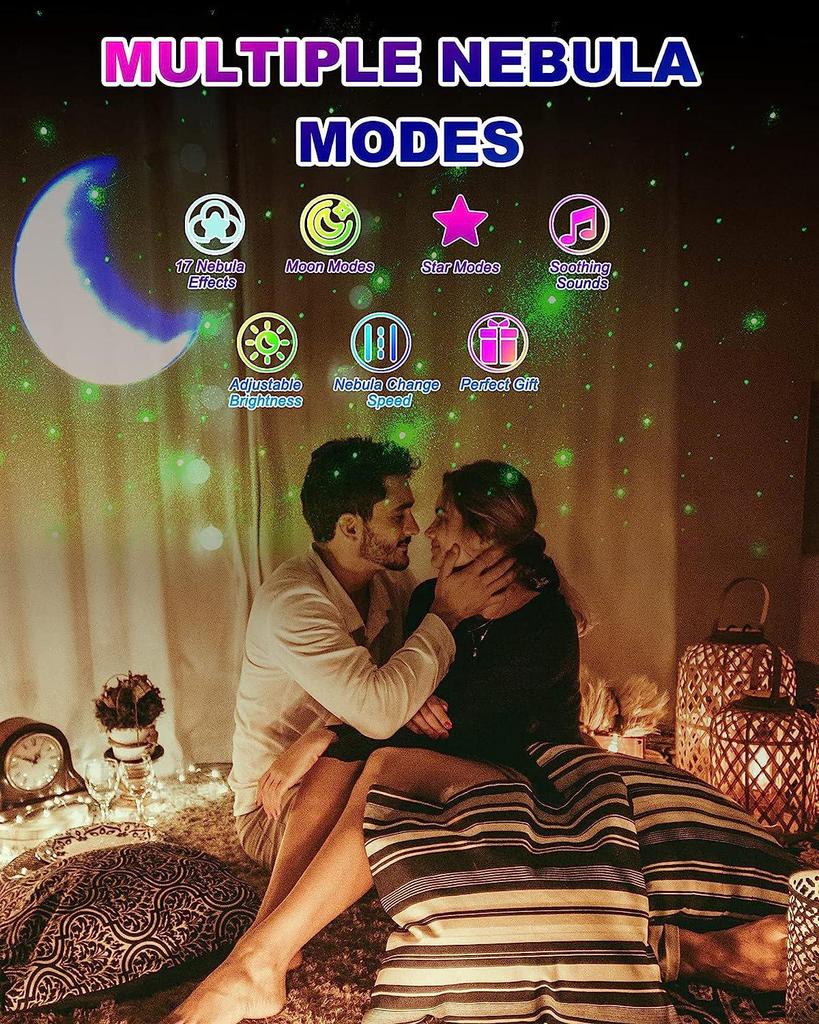 Hot Sale Astronaut Bluetooth Speaker with Colorful Starry Sky Light Projection & White Noise Laser Night Light