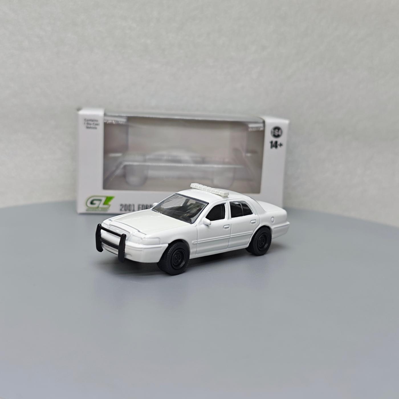 

Зеленый свет 1:64 2001 Ford Crown Victoria Intercept Полицейская машина Литая модель автомобиля Сплав Модель автомобиля украшение дисплей коллекция подарки