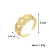 Fashion Temperament Copper Inlaid Zir*****Pen Ring Light Luxury Exquisite Personality Index Finger Ring Adjustable Ring Women