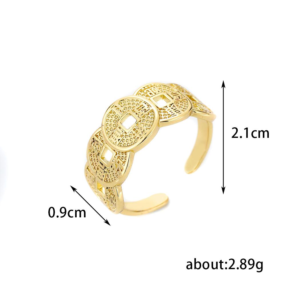 Fashion Temperament Copper Inlaid Zir*****Pen Ring Light Luxury Exquisite Personality Index Finger Ring Adjustable Ring Women