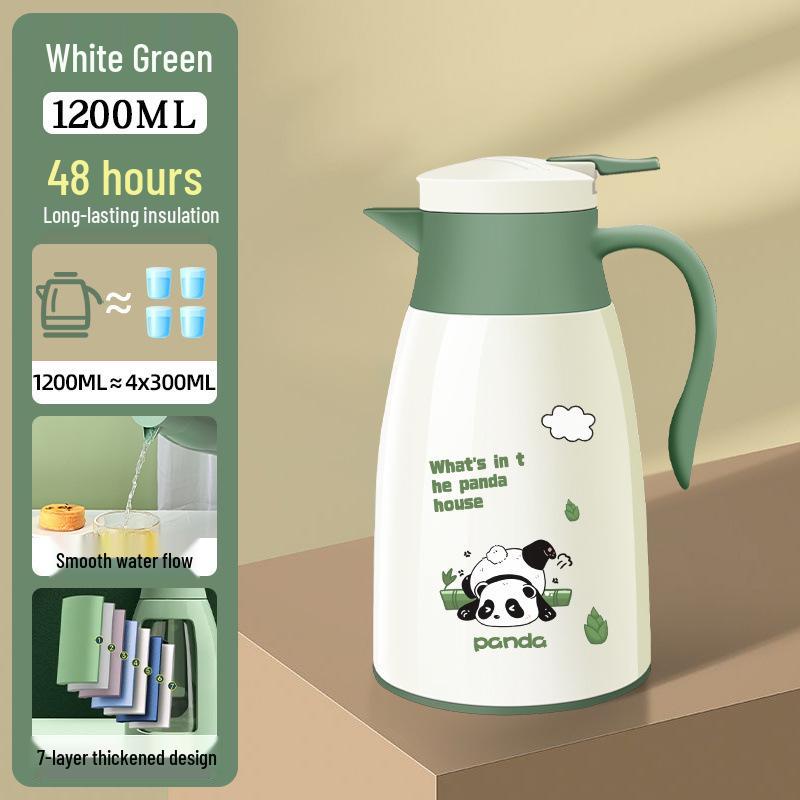 48-Hour Insulated Cartoon Kettle with Glass Liner - 2025 Edition for Dormitory/Student Use