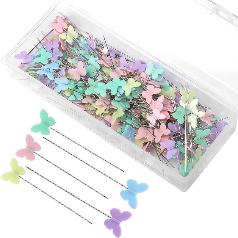 

Набор разноцветных позиционирующих булавок BUDDUR с плоской головкой, прямые булавки для маркировки и шитья, аксессуары для поделок своими руками, инструменты