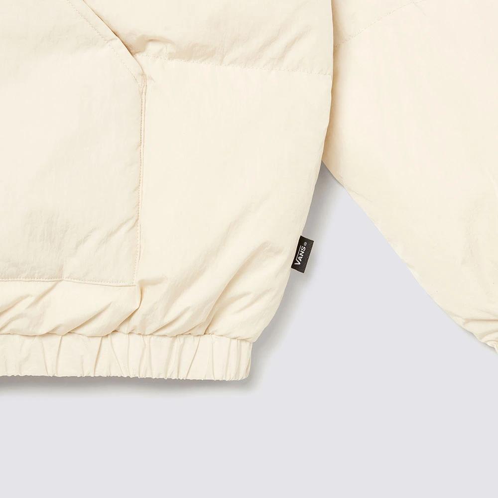 Vans Logo Kapuzen-Reißverschluss Langarm Daunenjacke Herrenjacken Beige VN000KCT2N11