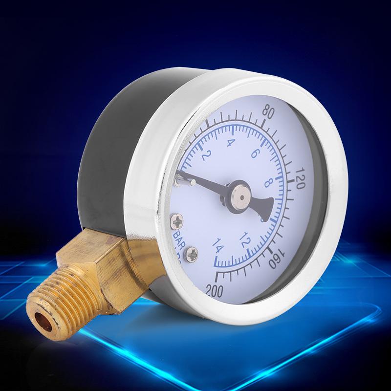 Hydraulics, Pneumatics, Pumps & Plumbing 30psi 02bar 1/8"BSPT Mini Manometer Dial Air Hydraulic