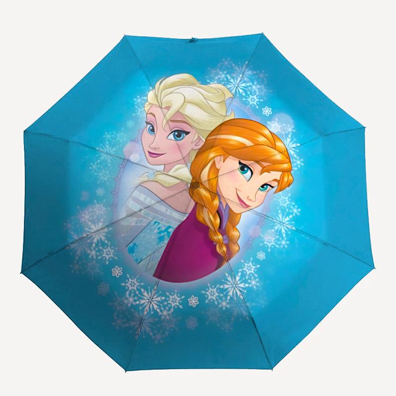 

1pc Elsa, AnnaDesign Automatic Open/close Folding Umbrella - Compact Travel Umbrella, Heavy-Duty 8-Rib Construction y25
